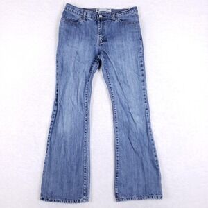 Vintage GAP Low Rise Flare Jeans Size 10 Medium Wash Y2K 2000s Retro Denim